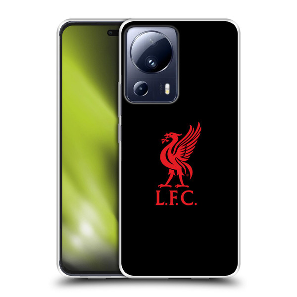 Liverpool Football Club Liver Bird Red Logo On Black Soft Gel Case for Xiaomi 13 Lite 5G