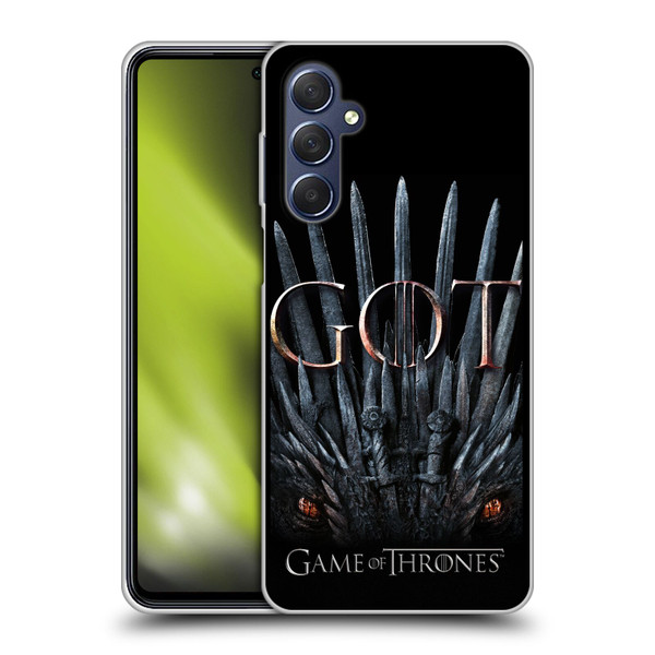 HBO Game of Thrones Season 8 Key Art Dragon Throne Soft Gel Case for Samsung Galaxy M54 5G