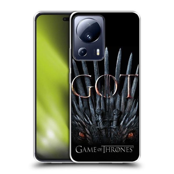 HBO Game of Thrones Season 8 Key Art Dragon Throne Soft Gel Case for Xiaomi 13 Lite 5G