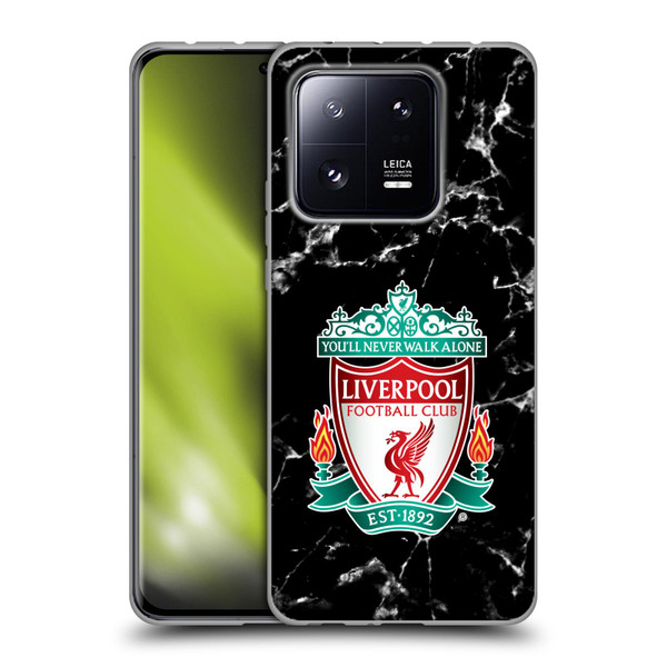 Liverpool Football Club Marble Black Crest Soft Gel Case for Xiaomi 13 Pro 5G