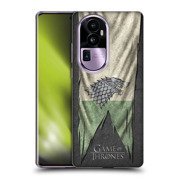 HBO Game of Thrones Sigil Flags Stark Soft Gel Case for OPPO Reno10 Pro+