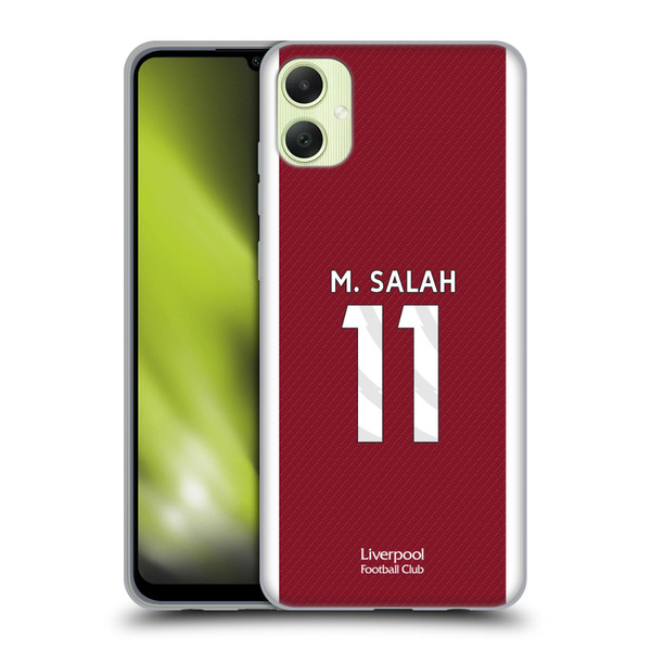Liverpool Football Club 2023/24 Players Home Kit Mohamed Salah Soft Gel Case for Samsung Galaxy A05