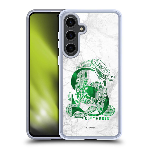 Harry Potter Deathly Hallows IX Slytherin Aguamenti Soft Gel Case for Samsung Galaxy S24+ 5G