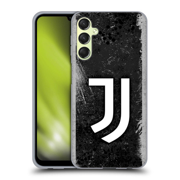 Juventus Football Club Art Distressed Logo Soft Gel Case for Samsung Galaxy A24 4G / Galaxy M34 5G
