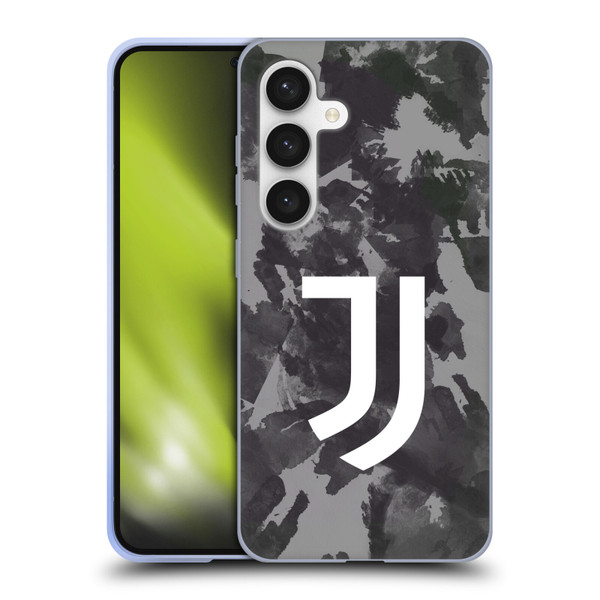 Juventus Football Club Art Monochrome Splatter Soft Gel Case for Samsung Galaxy S24 5G