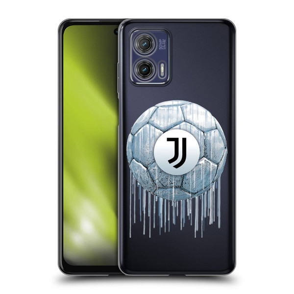 Juventus Football Club Drip Art Logo Soft Gel Case for Motorola Moto G73 5G