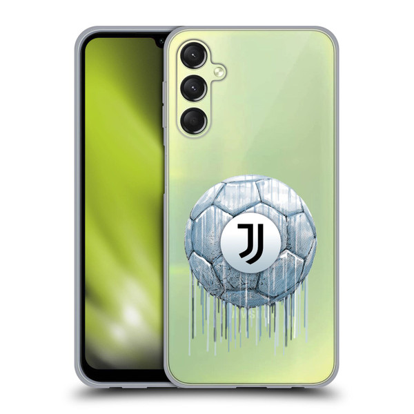 Juventus Football Club Drip Art Logo Soft Gel Case for Samsung Galaxy A24 4G / Galaxy M34 5G