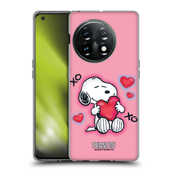Peanuts Snoopy Boardwalk Airbrush XOXO Soft Gel Case for OnePlus 11 5G