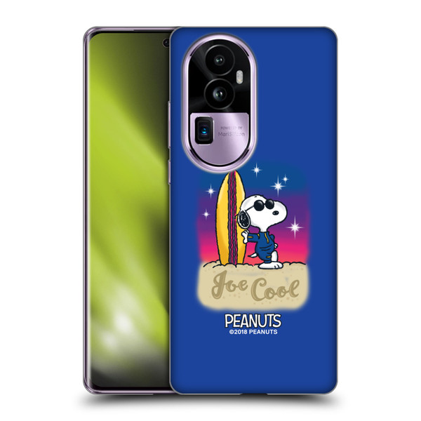 Peanuts Snoopy Boardwalk Airbrush Joe Cool Surf Soft Gel Case for OPPO Reno10 Pro+