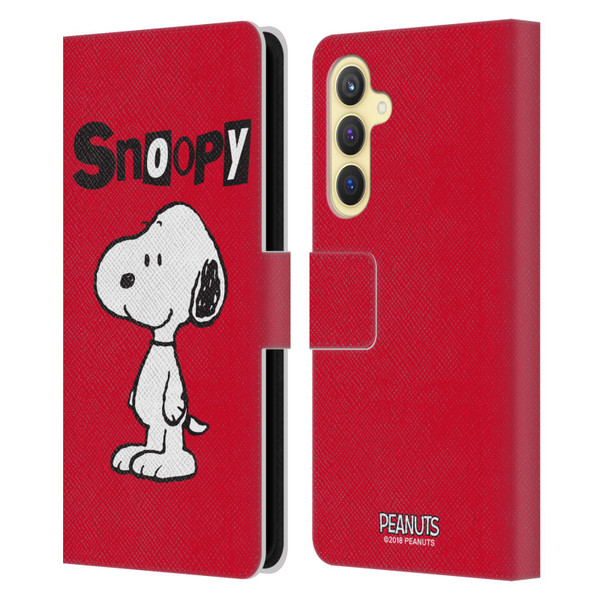 Peanuts Characters Snoopy Leather Book Wallet Case Cover For Samsung Galaxy S23 FE 5G