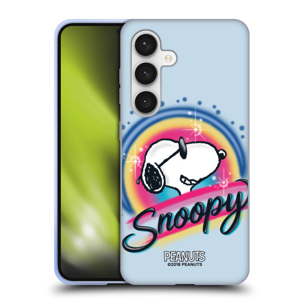 Peanuts Snoopy Boardwalk Airbrush Colourful Sunglasses Soft Gel Case for Samsung Galaxy S24 5G