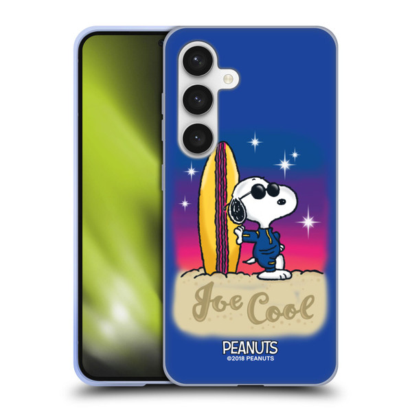 Peanuts Snoopy Boardwalk Airbrush Joe Cool Surf Soft Gel Case for Samsung Galaxy S24 5G
