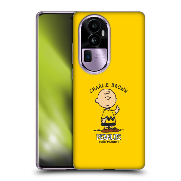 Peanuts Characters Charlie Brown Soft Gel Case for OPPO Reno10 Pro+