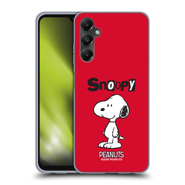 Peanuts Characters Snoopy Soft Gel Case for Samsung Galaxy A05s