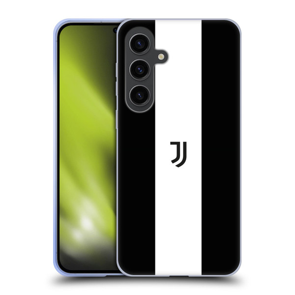 Juventus Football Club Lifestyle 2 Bold White Stripe Soft Gel Case for Samsung Galaxy S24+ 5G