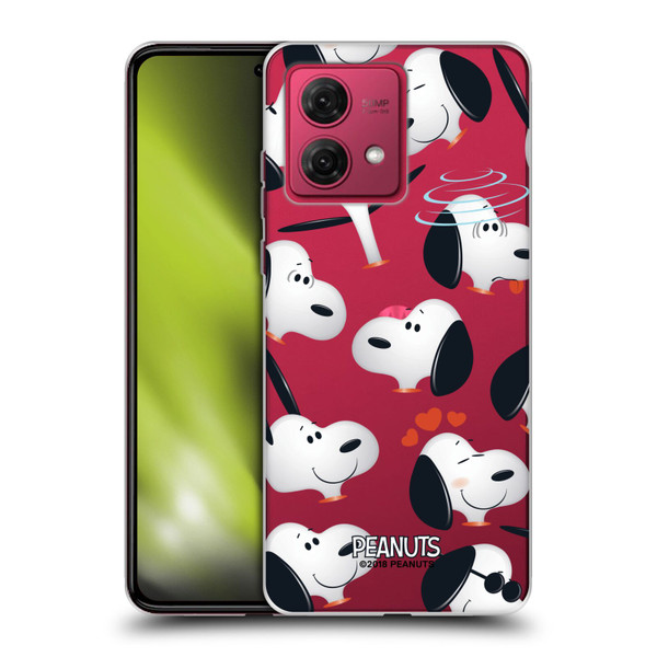 Peanuts Character Patterns Snoopy Soft Gel Case for Motorola Moto G84 5G
