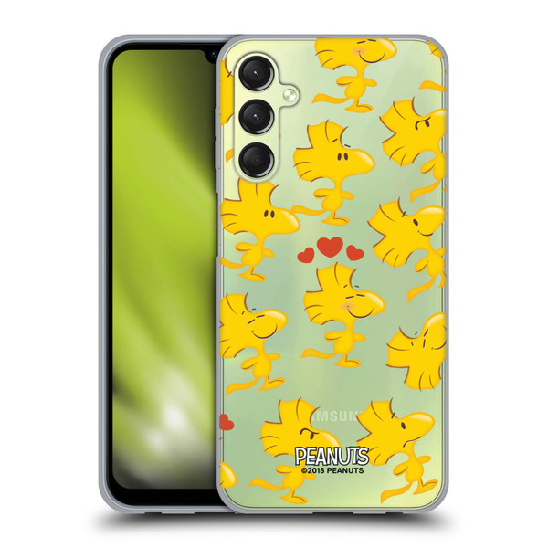 Peanuts Character Patterns Woodstock Soft Gel Case for Samsung Galaxy A24 4G / Galaxy M34 5G