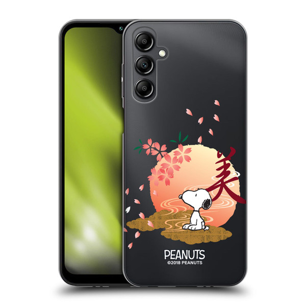 Peanuts Oriental Snoopy Sakura Soft Gel Case for Samsung Galaxy M14 5G