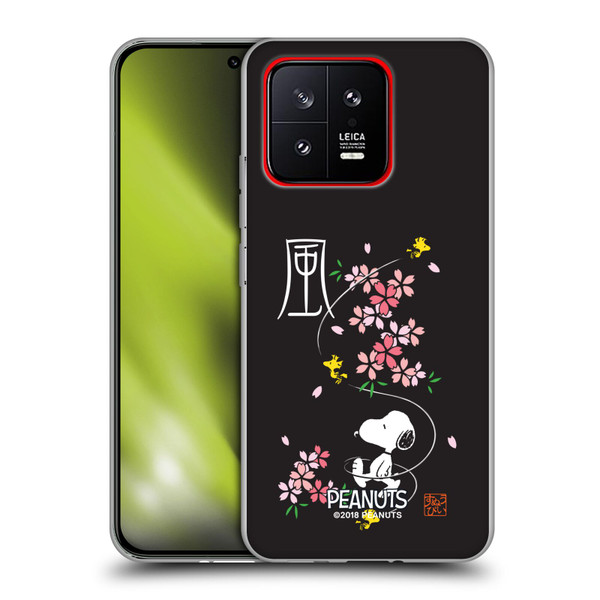 Peanuts Oriental Snoopy Cherry Blossoms Soft Gel Case for Xiaomi 13 5G