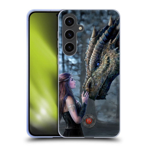 Anne Stokes Dragon Friendship Once Upon A Time Soft Gel Case for Samsung Galaxy S24+ 5G