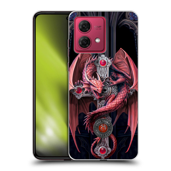 Anne Stokes Dragons Gothic Guardians Soft Gel Case for Motorola Moto G84 5G
