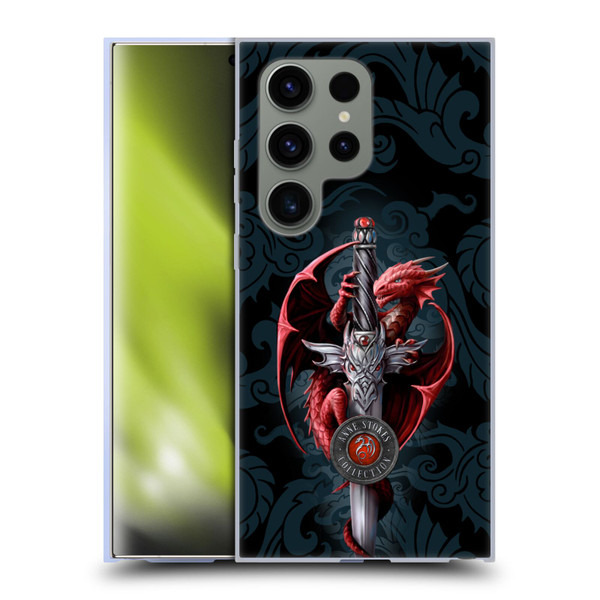 Anne Stokes Dragons Dagger Soft Gel Case for Samsung Galaxy S24 Ultra 5G