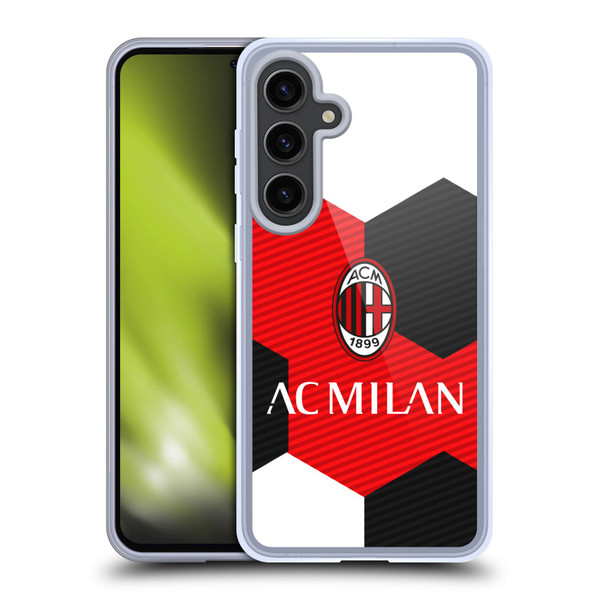 AC Milan Crest Ball Soft Gel Case for Samsung Galaxy S24+ 5G