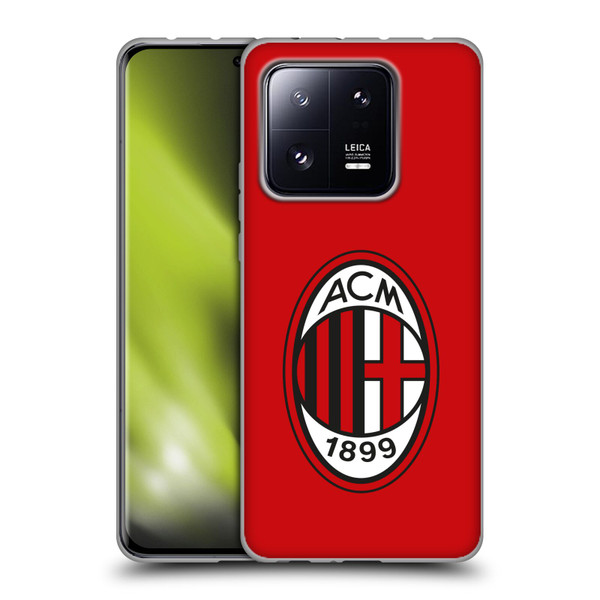 AC Milan Crest Full Colour Red Soft Gel Case for Xiaomi 13 Pro 5G