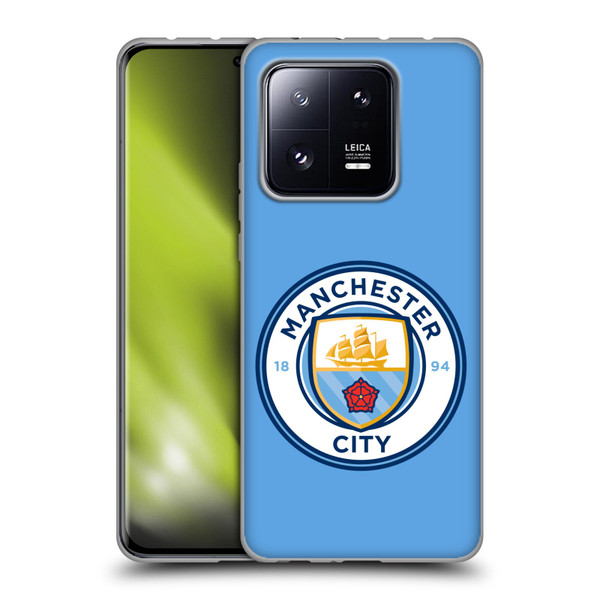 Manchester City Man City FC Badge Blue Full Colour Soft Gel Case for Xiaomi 13 Pro 5G