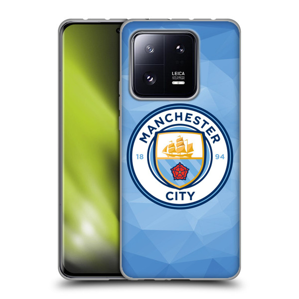 Manchester City Man City FC Badge Geometric Blue Full Colour Soft Gel Case for Xiaomi 13 Pro 5G