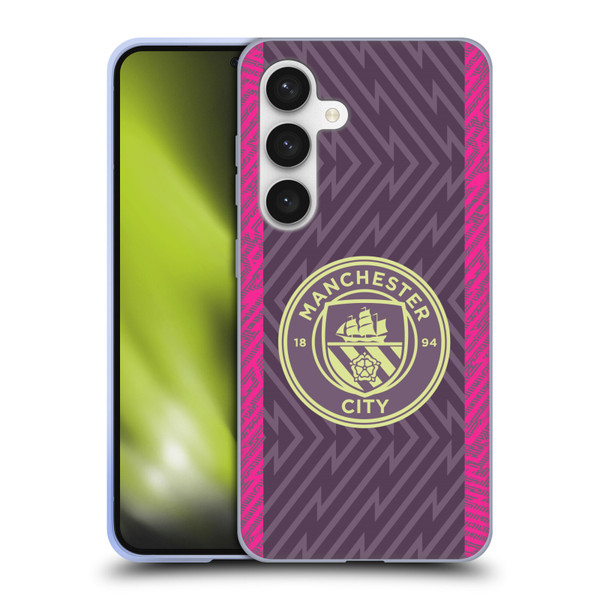 Manchester City Man City FC 2023/24 Badge Kit Home Goalkeeper Soft Gel Case for Samsung Galaxy S24 5G