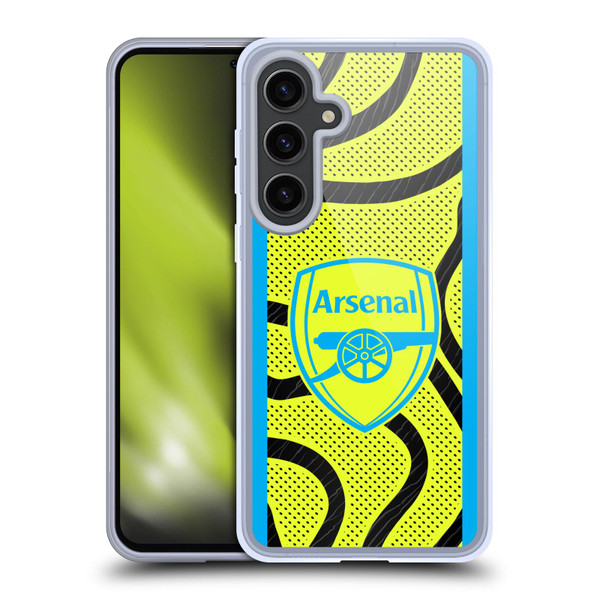 Arsenal FC 2023/24 Crest Kit Away Soft Gel Case for Samsung Galaxy S24+ 5G