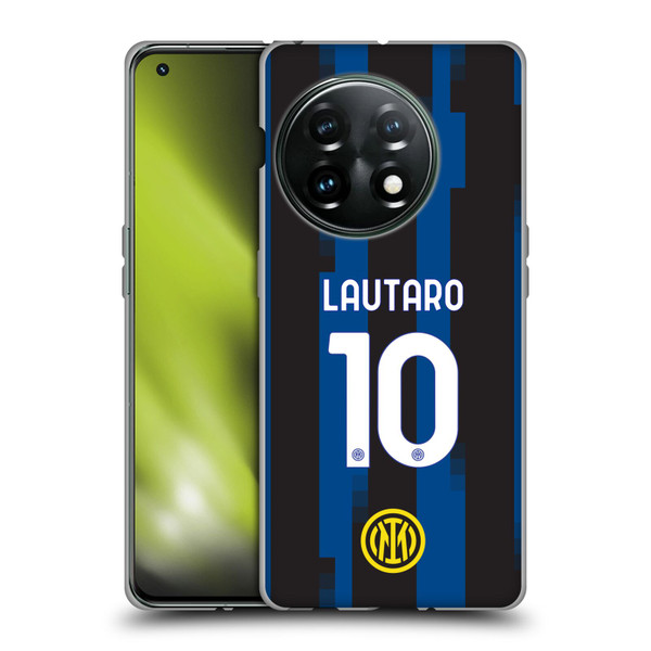 Fc Internazionale Milano 2023/24 Players Home Kit Lautaro Martínez Soft Gel Case for OnePlus 11 5G