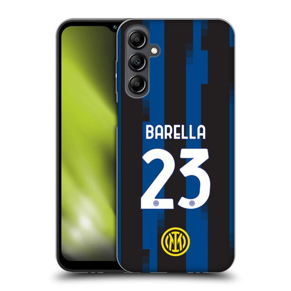 Fc Internazionale Milano 2023/24 Players Home Kit Nicolò Barella Soft Gel Case for Samsung Galaxy M14 5G