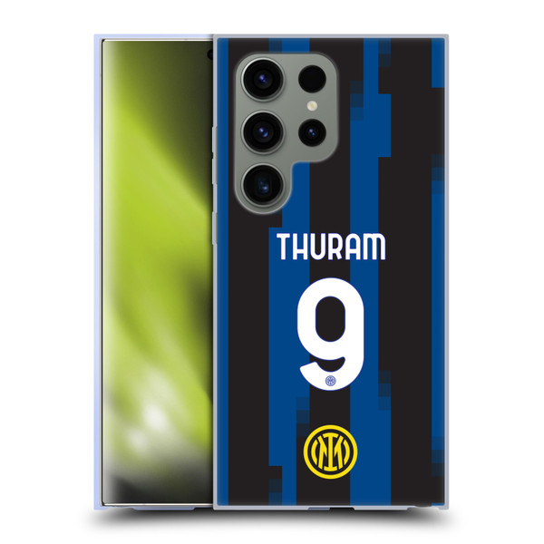 Fc Internazionale Milano 2023/24 Players Home Kit Marcus Thuram Soft Gel Case for Samsung Galaxy S24 Ultra 5G