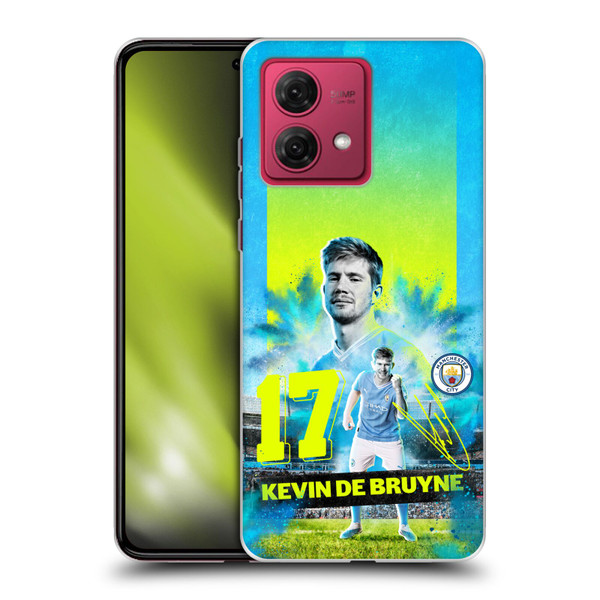 Manchester City Man City FC 2023/24 First Team Kevin De Bruyne Soft Gel Case for Motorola Moto G84 5G