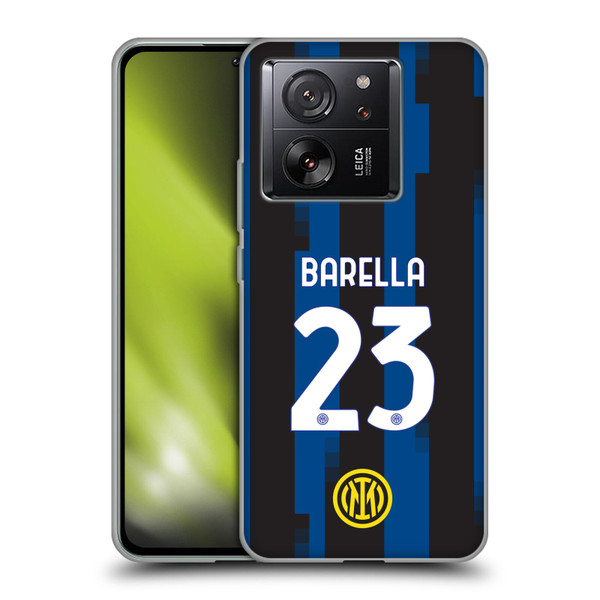 Fc Internazionale Milano 2023/24 Players Home Kit Nicolò Barella Soft Gel Case for Xiaomi 13T 5G / 13T Pro 5G