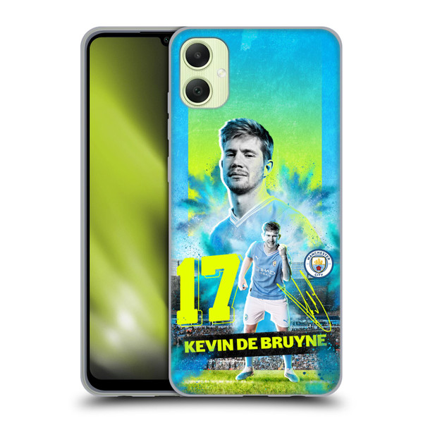 Manchester City Man City FC 2023/24 First Team Kevin De Bruyne Soft Gel Case for Samsung Galaxy A05