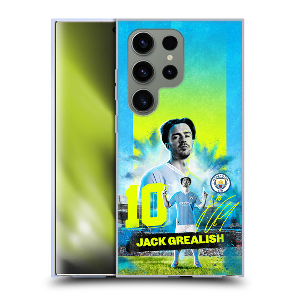 Manchester City Man City FC 2023/24 First Team Jack Grealish Soft Gel Case for Samsung Galaxy S24 Ultra 5G