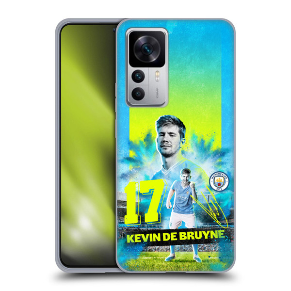 Manchester City Man City FC 2023/24 First Team Kevin De Bruyne Soft Gel Case for Xiaomi 12T 5G / 12T Pro 5G / Redmi K50 Ultra 5G