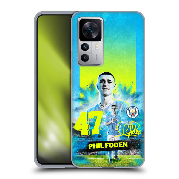 Manchester City Man City FC 2023/24 First Team Phil Foden Soft Gel Case for Xiaomi 12T 5G / 12T Pro 5G / Redmi K50 Ultra 5G