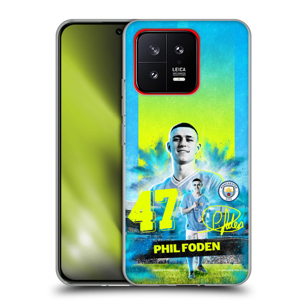 Manchester City Man City FC 2023/24 First Team Phil Foden Soft Gel Case for Xiaomi 13 5G
