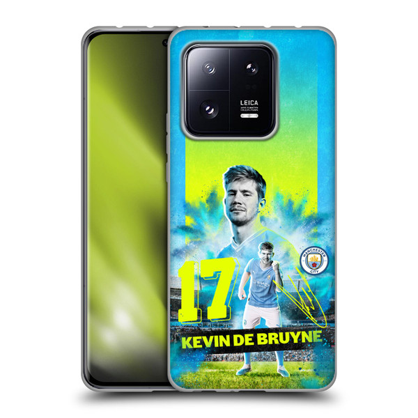 Manchester City Man City FC 2023/24 First Team Kevin De Bruyne Soft Gel Case for Xiaomi 13 Pro 5G