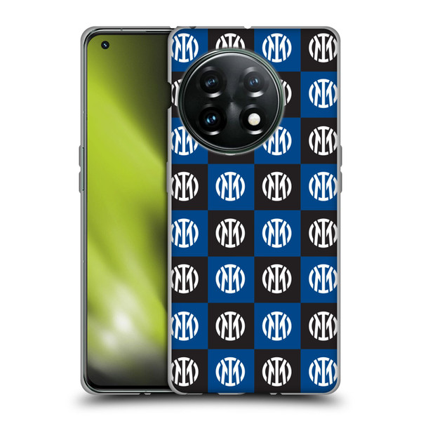 Fc Internazionale Milano Patterns Crest Soft Gel Case for OnePlus 11 5G