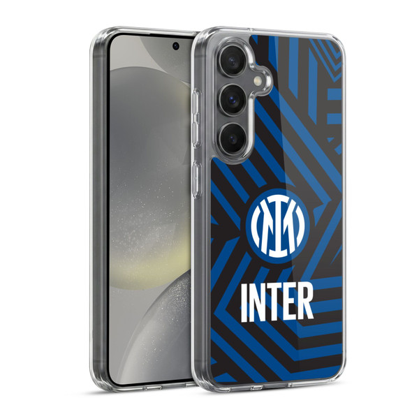Fc Internazionale Milano Patterns Abstract 1 Soft Gel Case for Samsung Galaxy S24 5G & MagSafe