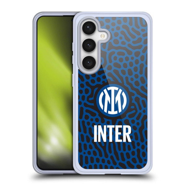 Fc Internazionale Milano Patterns Abstract 2 Soft Gel Case for Samsung Galaxy S24 5G & MagSafe