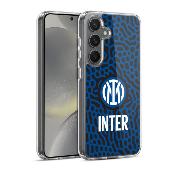 Fc Internazionale Milano Patterns Abstract 2 Soft Gel Case for Samsung Galaxy S24 5G & MagSafe