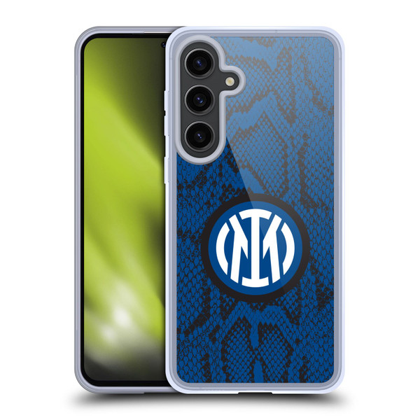 Fc Internazionale Milano Patterns Snake Soft Gel Case for Samsung Galaxy S24+ 5G