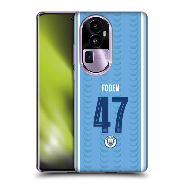 Manchester City Man City FC 2023/24 Players Home Kit Phil Foden Soft Gel Case for OPPO Reno10 Pro+
