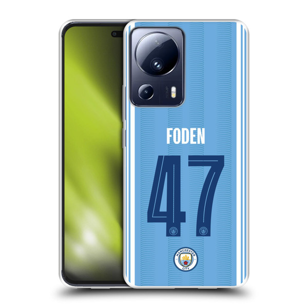 Manchester City Man City FC 2023/24 Players Home Kit Phil Foden Soft Gel Case for Xiaomi 13 Lite 5G